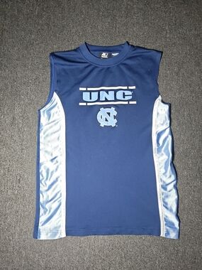 Boys Kids Youth UNC Tar Heels STARTER Jersey Vest Shirt Tank Top XL(18-20)